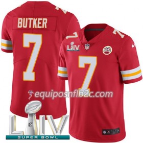 Camiseta Hombre NFL Kansas City Chiefs Harrison Butker 7 Nike Rojo 2020 Super Bowl LIV
